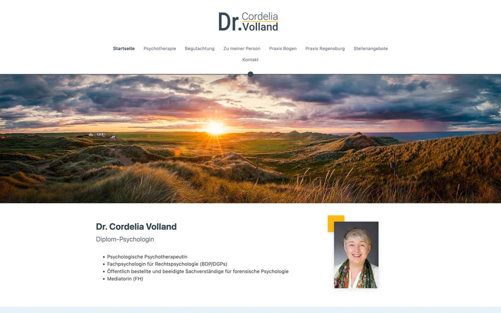 Website Dr. Cordelia Volland