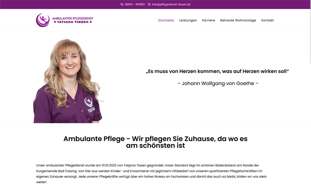 Website pflegedienst-tissen.de