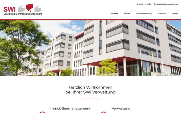 Website SWi Verwaltung & Immobilienmanagement